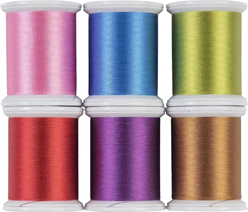 Miniatura 3 de Superior Threads Kimono hilo de coser de seda para acolchar de 220 yardas, paquete de 6 unidades (neutro 2)