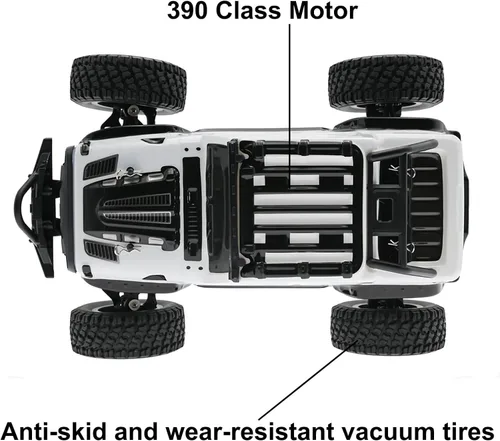 Miniatura 6 de SCY16103 1/16 RC Car 4X4 RC Truck 35 Km/h RC Cars 2.4GHz 4CH 4WD 390 Class Motor Camión de control remoto con 3 baterías recargables de 1500 mAh