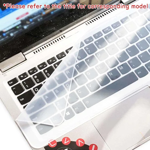 Miniatura 2 de Paquete de 2 protectores de piel para teclado, compatible con FUJITSU CELSIUS H920 de silicona de 17.3 pulgadas