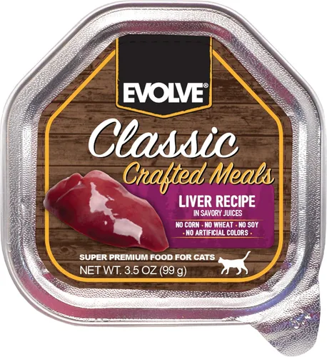 Miniatura 16 de Evolve Receta de pollo y carne de res sin granos en salsa húmeda para gatos 3 oz - 24 pk