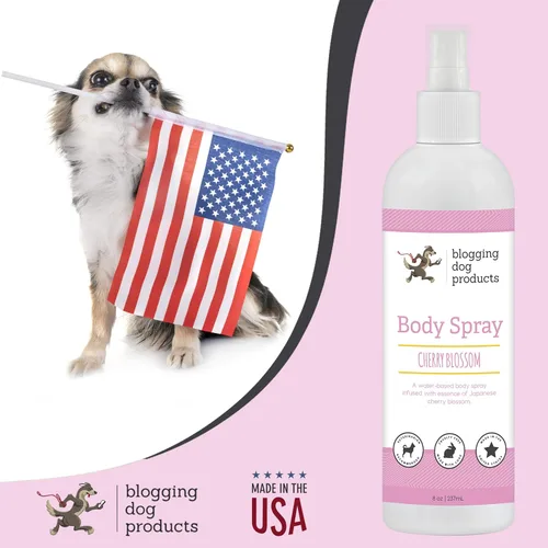 Miniatura 4 de Spray desodorizante para perros – Colonia de perro de larga duración y eliminador de olores de mascotas – Perfume perfumado de flor de cerezo