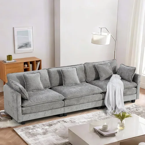 Miniatura 54 de SoarFlash Sofá modula, de felpilla, posición de en medio, beige