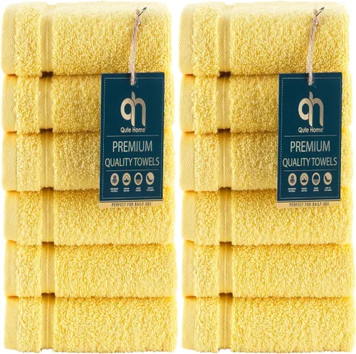 Miniatura 50 de Juego de 4 toallas de baño, 100% algodón turco prémium, toallas turcas de alta calidad para baño, de secado rápido, suaves y absorbentes, incluye 4