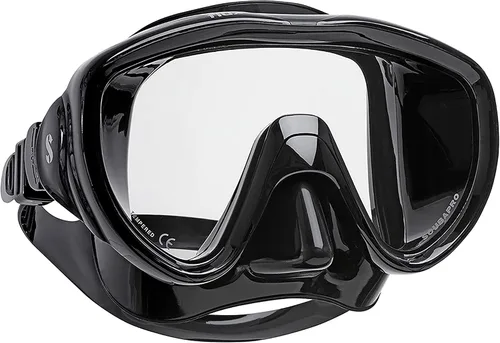 SCUBAPRO Flux Scuba Mask with Ultra Clear Single Lens and Hypoallergenic Silicone Skirt for Diving, Freediving or Snorkeling