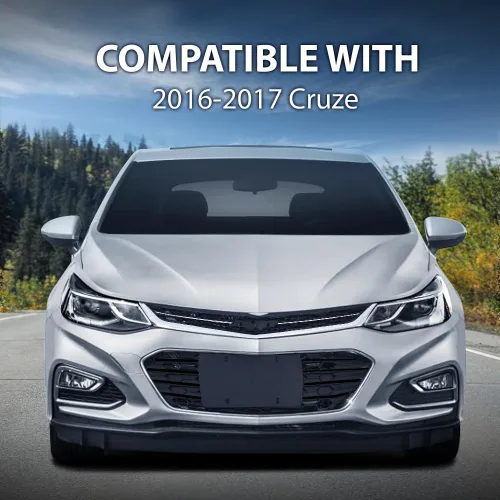 Miniatura 2 de PIT66 Rejilla de parachoques delantera inferior, compatible con Chevy Cruze 2016-2018, rejilla de repuesto de malla de nido de abeja de ABS