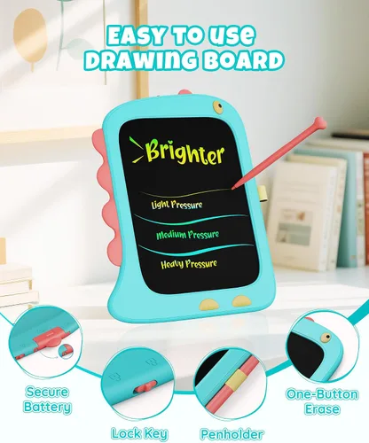 Miniatura 3 de Tableta de escritura LCD de 8.5 pulgadas para niños, juguetes de unicornio regalos para niñas de 3 a 5 años, juguete educativo de viaje, regalo