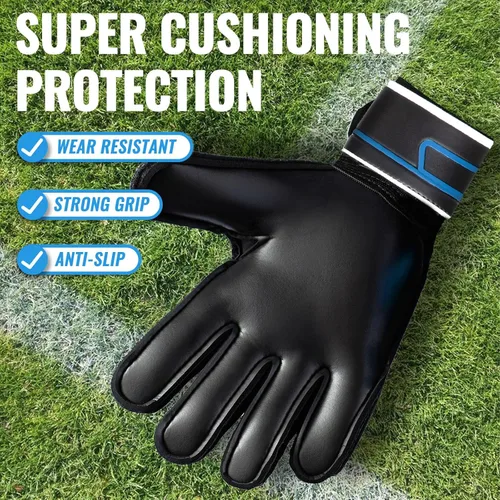 Miniatura 4 de Malker Guantes de Portero de Fútbol Guantes de Portero con Fingersave y Protección Doble de Muñeca, Guantes de Portero de Agarre Fuerte para Niños