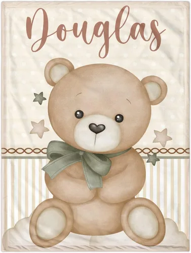 Miniatura 22 de Manta de Bebé Personalizada para Niños, Manta de Bebé Personalizada con Nombre Súper Suave Mantas con Nombre Personalizadas para Niños, Mantas