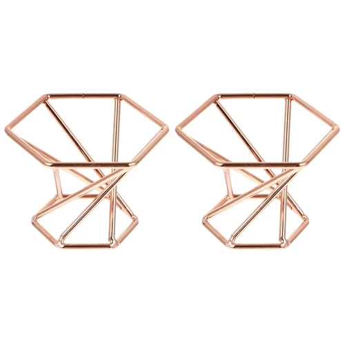 Miniatura 10 de SOLUSTRE Soporte elegante para esponja de maquillaje, 2 unidades, de acero inoxidable, diseño elegante para secado rápido, fácil acceso, para Dorado