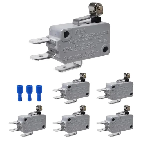 Miniatura 6 de 6 piezas de microinterruptor de límite con cerradura automática SPDT, acción de broche para Arduino, KW3A 16A 125/250VAC KW3A-B16
