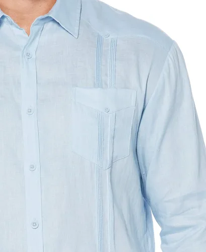 Miniatura 5 de Cubavera Men's 100% Linen Four-Pocket Long Sleeve Button Down Guayabera Shirt (Size Small - 5X Big & Tall)