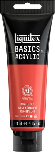 Miniatura 83 de Liquitex BASICS Pintura Acrílica, Botella de 400ml (13.5 oz), Blanco Titanio Titanio Blanco