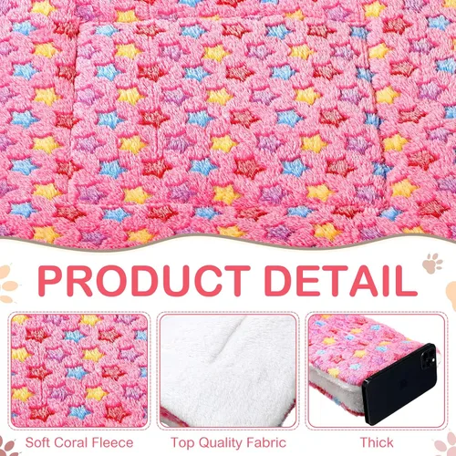 Miniatura 3 de Tuanse Paquete de 4 alfombrillas de cama de conejillo de indias, ropa de cama de conejo para todas las estaciones, almohadilla de cama de forro