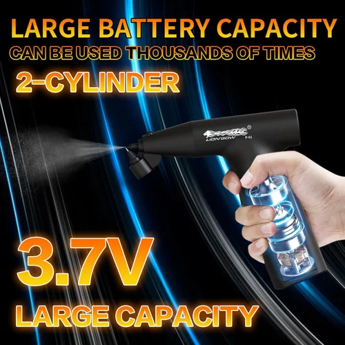 Miniatura 2 de Pistola pulverizadora de pintura eléctrica LIONBOW, pistola pulverizadora de aerógrafo inalámbrica portátil de mano para pintar coches, gabinete