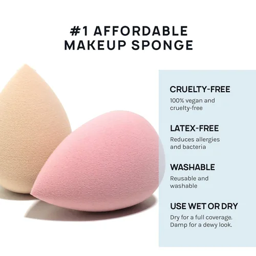 Miniatura 7 de AOA Studio Juego de 6 esponjas de maquillaje Mochi para maquillaje sin látex y de alta definición, juego de 6 licuadoras de maquillaje para crema