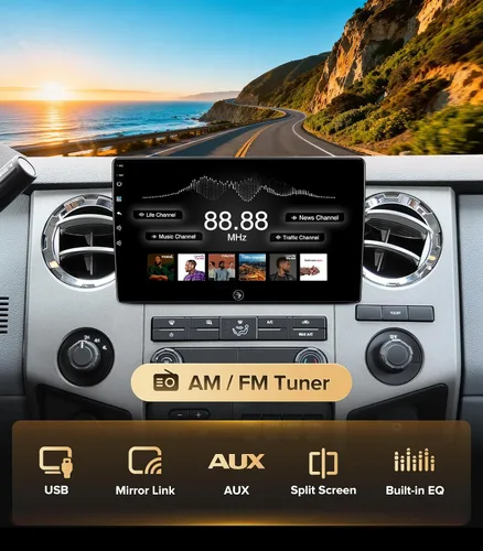 Miniatura 7 de 10 Pulgadas para Ford F150 Radio 2004~2008 F250/F350/450/550 2008~2016 CarPlay Inalámbrico Android Auto Enchufe y Reproduce 5G Wi-Fi/Bluetooth