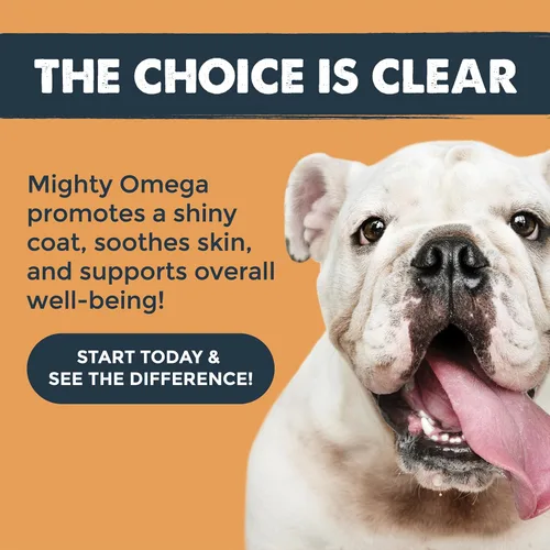 Miniatura 4 de Mighty Paw Waggables Mighty Omega (fabricado en los Estados Unidos, 120 unidades) Aceite de pescado omega 3 masticable para perros. Suplemento