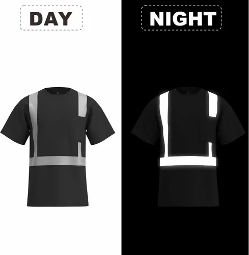 Miniatura 6 de caparazon Camisa de seguridad de alta visibilidad, camiseta reflectante ANSI/ISEA Clase 2