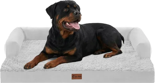 Miniatura 43 de Camas Ortopédicas para Perros de Tamaño Grande, Espuma de Celdas Impermeables tipo Huevera, Camas tipo Sofá para Perros Medianos para Jaula 35x22