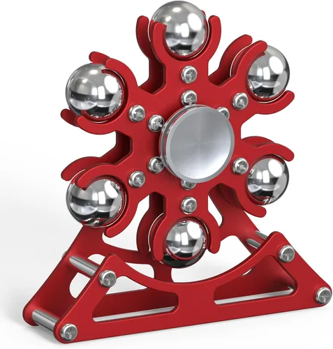 Miniatura 9 de Juguetes de escritorio Fidget-Toys para carrusel-Spinner: Spinner cinético de metal 4 minutos, gadgets geniales para niños, adolescentes, adultos