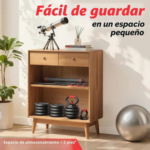 Miniatura 8 de FITPLAM Juego de mancuernas ajustables, 20/35/45/55/70/90 libras, juego de pesas libres con tuerca mejorada, juego de pesas 5 en 1 utilizado como