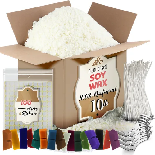 Miniatura 11 de Etienne Alair Kit de fabricación de velas de soja orgánica para adultos, manualidades de bricolaje, suministros completos de fabricación de velas