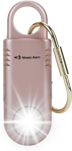 Miniatura 10 de 135dB recargable Mutual SOS Paging Personal Alarm Antideslizante Grip Llavero Sirena para Mujer. Linterna ultra brillante incorporada. Alertas