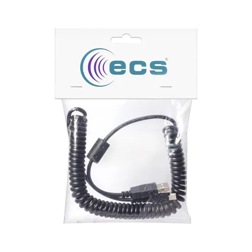 Miniatura 5 de ECS Cable de repuesto compatible con Philips SpeechMike Premium Touch, SpeechMike Premium y SpeechMike III, USB rizado de 2.5 a 5.5 pies, el 95%