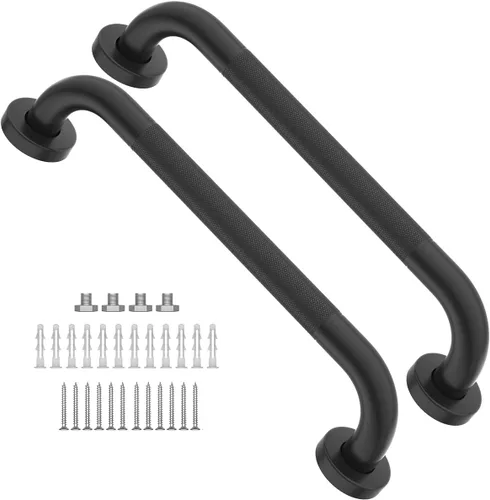 Miniatura 17 de Barra de agarre antideslizante de 12 pulgadas para ducha, Munzong, barra de baño de acero inoxidable, barra de equilibrio de baño satinada