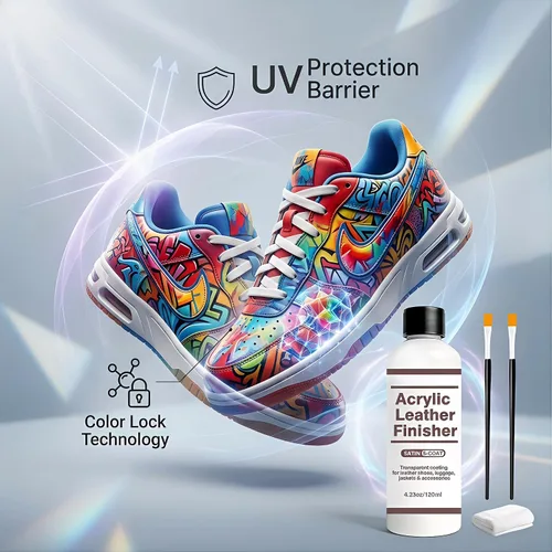 Miniatura 5 de Acabado de cuero acrílico mate de 5 capas, capa flexible transparente para protección de zapatos de cuero (antidesgaste y antioxidación), acabado