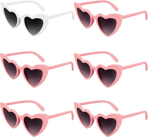 Gafas de sol vintage con forma de corazón de ojo de gato para mujeres y niñas, gafas de sol retro a granel para despedida de soltera nu