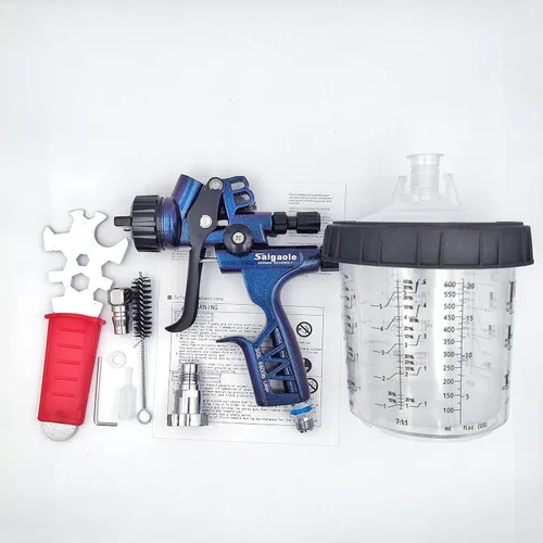 Miniatura 3 de Pistola HVLP 6800B de 1.3mm sin taza de lavado y adaptador, herramienta de pintura para automóviles, pistola de pintar en aerosol, aerógrafo de baja