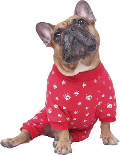 Miniatura 9 de iChoue - Pijamas y monos para mascotas, traje de cuerpo entero para perros medianos y grandes como para Corgi, Shiba Inu, Bulldog francés, Pug
