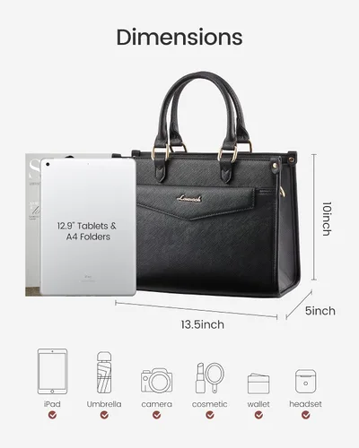 Miniatura 7 de LOVEVOOK Bolsos y carteras para mujer, cartera de moda tipo satchel, bolso cruzado de cuero sintético con asa superior para el hombro para damas