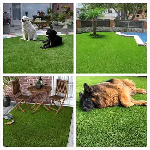 Miniatura 7 de Alfombra de Césped Artificial Turf, 0.4 pulgadas Alfombra de Césped Falso para Interiores y Exteriores para Perros, Mascotas, Césped Sintético