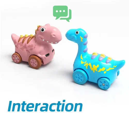 Miniatura 3 de Winyea Tag Juguete musical interactivo de dinosaurio que sigue caminando, juguete de desarrollo musical sensorial recargable, divertido juguete