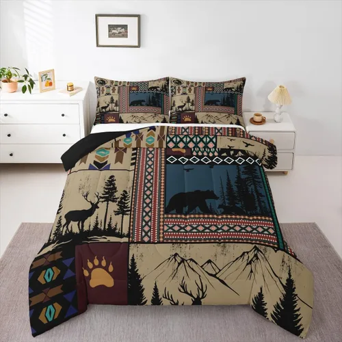 Miniatura 20 de Feelyou Juego de ropa de cama de vaca de las Highland para niños, edredón de ganado con girasol para niñas, adolescentes, juego de edredón