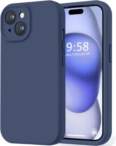 Miniatura 37 de LOVE 3000 Compatible con Funda para iPhone 15, [Cámara de Cobertura Completa de Silicona Suave] [Protección contra Caídas de 8 pies], Forro de Negro