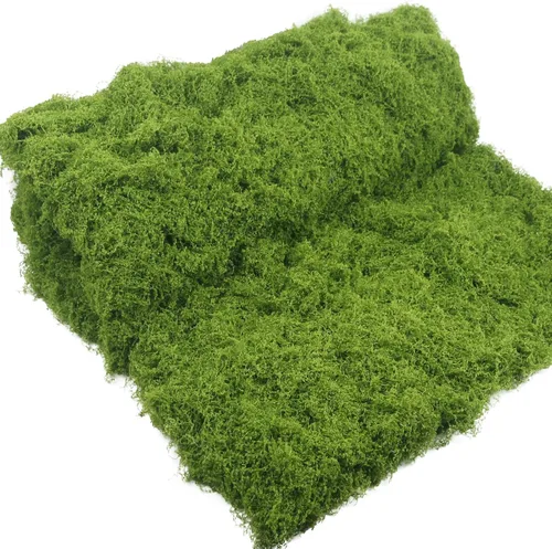 Musgo falso para manualidades 39" x 39" musgo sintético para plantas de interior, musgo artificial para decoración, césped sintético verde para 39 x
