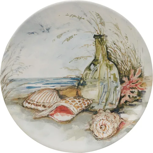 Miniatura 5 de Certified International Coastal Landscape - Juego de 4 platos para ensalada/postre de 9 pulgadas, diseños surtidos, multicolor, mediano, juego de 4