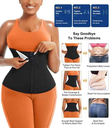 Miniatura 4 de TrainingGirl Entrenador de cintura para mujer, corsé reductor de cintura para el vientre inferior, corsé envolvente para entrenamiento, banda