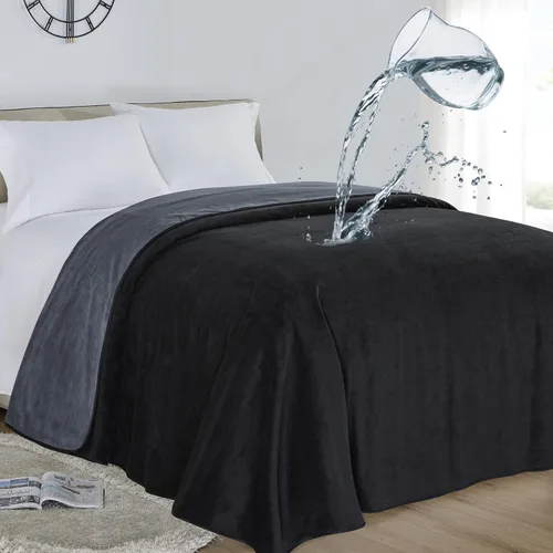 Miniatura 11 de Softan Manta impermeable 100% a prueba de fugas para bebés, adultos, mascotas, perros, gatos, a prueba de orina, protector de 3 capas para cama