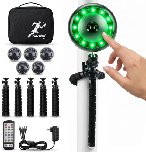 Miniatura 8 de Reflexx RLT 2.1 Reaction Training Lights – Improve Reaction Time, Coordination & Focus – Adjustable Speed, Random Mode, Brightness & Sound Control