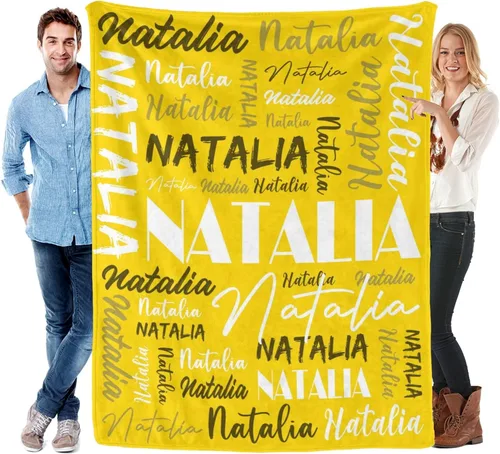 Miniatura 24 de Manta personalizada para niños y adultos, manta personalizada con nombre, manta de franela personalizada con nombre, manta personalizada con nombre