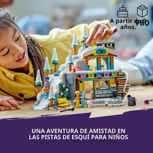 Miniatura 2 de LEGO Friends Pista de Esquí y Café Navideño de Construcción de Juguetes - Figuras de Juego de Simulación y Juegos de Construcción para Niñas
