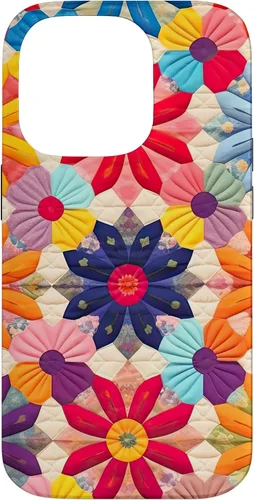 Miniatura 17 de Quilting Flower Blooms Quilt Pattern Case for iPhone 17