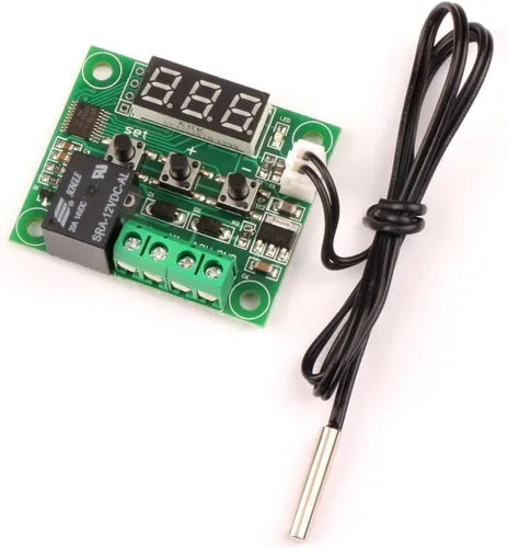 Miniatura 4 de Envistia W1209 12V DC Digital Controlador de Temperatura Electrónico Tablero Termostato Digital -50 a 230.0 °F Interruptor de módulo con relé de 10A
