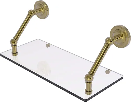 Miniatura 27 de Allied Brass PR-1/22-ORB Pr - Estante de vidrio con bordes biselados de 1 pulgada, 22 pulgadas, bronce aceitado