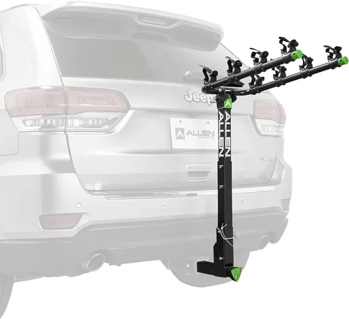 Miniatura 12 de Allen Sports Premier - Portabicicletas con bloqueo de liberación rápida para 4 bicicletas para enganche de 2 pulgadas en vehículos con neumático