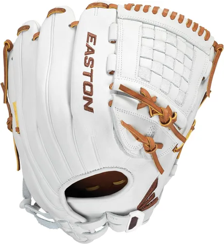 Easton Guantes de sóftbol de lanzamiento rápido de la colección profesional | Tamaños 11.5" - 13" | Múltiples estilos Tela tejida dividida |